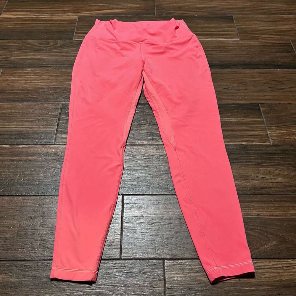 Lululemon Women’s Salmon Pink Leggings Size 12 Align 27”